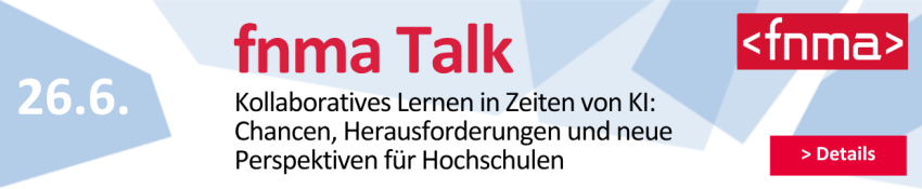 Werbebanner zum fnma Talk
